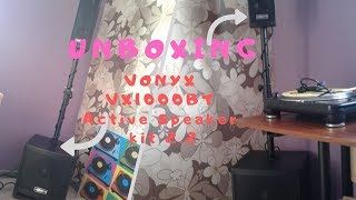 Unboxing Vonyx VX1000BT Active Speaker kit 22 [upl. by Pip]