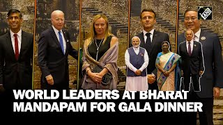 World leaders arrive at Bharat Mandapam for G20 Gala Dinner hosted by President Droupadi Murmu [upl. by Acenes514]