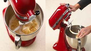 KitchenAid KSM150PSER 5 Quart Artisan Series Tilt Head Stand Mixer Empire Red with Pouring Shield [upl. by Lesnah8]