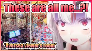 Ojou’s Reaction to a Oversea Viewer’s Room Completely 𝙁𝙄𝙇𝙇𝙀𝘿 With Her Merch is PRICESSLESS【Hololive】 [upl. by Beetner330]