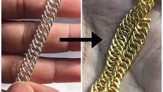 Gold Electro Plating Process for any type of Jewellery Finishing and Polishing [upl. by Saw601]