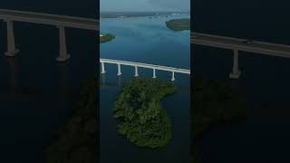 Beautiful Indian River Lagoon and Wabasso Beach Road Amazing Bridge floridabeach floridabeauty [upl. by Monah276]