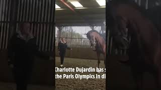 Team GBs Charlotte Dujardin is banned ahead of Paris 2024 horse whip [upl. by Alegnasor268]