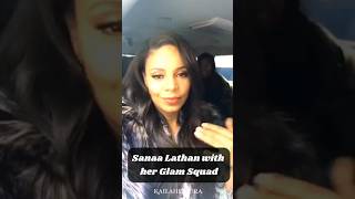 Sanaa Lathan with her famous glam squad sanaalathan makeup glam beautiful beauty hair [upl. by Nulubez]