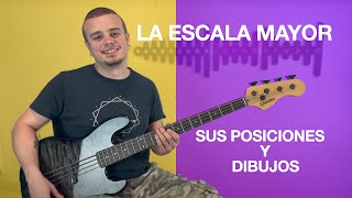 🔵 Como tocar la escala mayor 🔵 ¿Qué es y cómo se forma en el bajo eléctrico Posiciones e intervalos [upl. by Brander200]