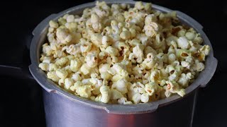 കുക്കറിൽ പോപ്‌കോൺ ഉണ്ടാക്കാംPopcorn Recipe at Home in MalayalamHomemade Popcorn in Cooker [upl. by Acnalb]