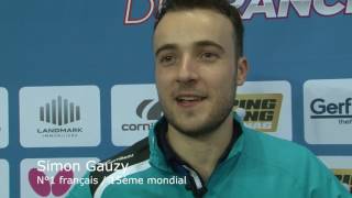 INSIDE2 Simon Gauzy Championnats de France 2017 [upl. by Clementis140]