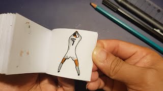 DIY  How To Make Flipbook Cristiano Ronaldo Goal  Flip Book Mini [upl. by Sher]