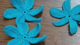 Crochet Flower Tutorial 7 [upl. by Leinad]