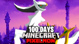 I Spent 100 DAYS in Minecraft Pixelmon Against my Rival Duos Pokémon [upl. by Arihas]