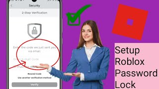 How to Setup Roblox Password Lock2024 [upl. by Luahs]