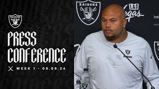 Coach Pierce and Christian Wilkins Presser  9924  Raiders  NFL [upl. by Erehpotsirhc]