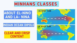 ABOUT EL NINO AND LA NINA AND INDIAN OCEAN DIPOLE  INDIAN GEOGRAPHY SERIES [upl. by Alvina337]