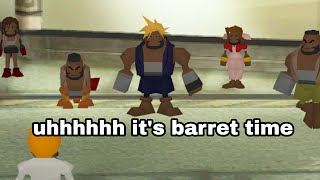 FF7 BUT EVERYTHING IS BARRET 🔫💪 [upl. by Etnoved]