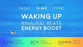 WAKING UP Powerful Binaural Beats ☕ Morning Energy Boost [upl. by Atiz808]