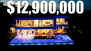 TOUR A MANSION DE 129 MILLONES DE DOLARES EN MIAMI INCREIBLE PISCINA DE COLORES [upl. by Dier]