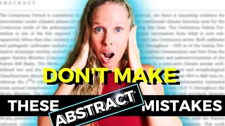 9 Mistakes To Avoid In Scientific Report Abstracts [upl. by Albarran318]