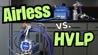 Airless vs HVLP Paint Sprayer [upl. by Ylenaj617]