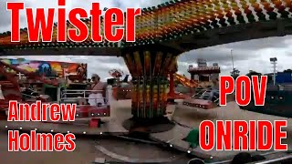 Andrew Holmes  Twist  Sizzler Fun fair Ride  POV  Onride  Plymouth Funfair 2020 [upl. by Stiegler]