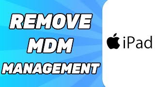 How To Remove MDM Management From School iPad [upl. by Allerim928]