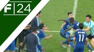 Ramires involved in bizarre altercation with referee [upl. by Anidene827]