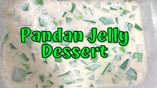 Easy Pandan Jelly Dessert  Gelatin [upl. by Aytac]