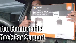 FOVERA  Memory Foam Car Seat Head Rest Pillow for Neck [upl. by Agnew706]