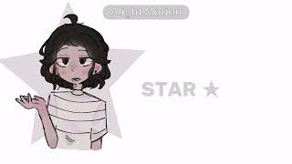 STAR STAR STAR  watashi wa star animation  Free collab  First tween vid [upl. by Phina292]