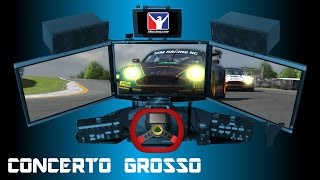 iRacing Aston Martin DBR9 GT1 at Watkins Glen  Concerto Grosso [upl. by Enyleve377]