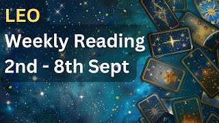 🦁 Leo Weekly Tarot Reading  2nd  8th September 2024 🦁 [upl. by Seuqramed]