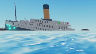 SS Bloxa sinking with NPCS in Roblox water physics [upl. by Anitrak206]