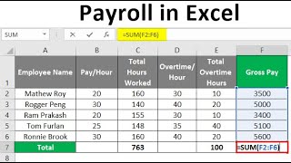 Easy Payroll System In Excel [upl. by Nuajed595]