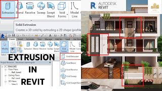 HOW TO USE EXTRUSION IN REVIT  REVIT TUTORIALS  AMEC CAD SOLUTIONS [upl. by Alida]