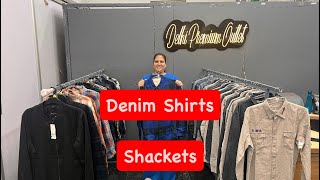 New Update Different Denim Shirts and Shackets DelhiPremiumOutlet [upl. by Evot921]