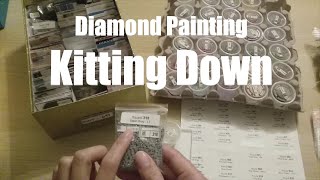 Diamond Painting  Kitting Down Leftover Drills [upl. by Onivla831]