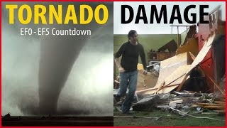 Tornado Damage Countdown EF0 to EF5 [upl. by Clare]