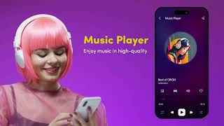 Music player for Android  Enjoy Your Favorite Tracks  Feel the Beat  Video Player app [upl. by Preiser]