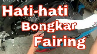 012 Tutorial cara bongkar fairing all new r15 [upl. by Lipkin]