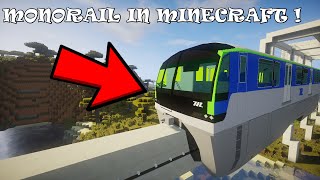 Minecraft Tokyo Monorail Train  Real Train Mod [upl. by Lougheed]