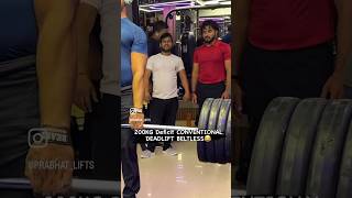 CONVENTIONAL DEADLIFT REACTION 👀 IN GYM🥵 yshorts shorts deadlift national [upl. by Tavia]