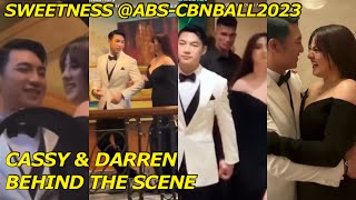 CASSREN CASSY and DARREN BEHIND THE SCENES SWEETNESS SA ABSCBN BALL 2023 [upl. by Adnahcir]