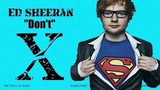 Ed Sheeran  quotDontquot Lyrics [upl. by Honorine]