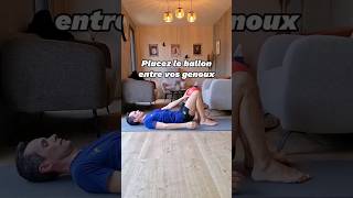 Raffermir lintérieur des cuisses avec le petit ballon pilates pilatesworkout pilatesball [upl. by Liahcim]