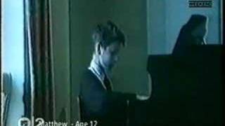 Young Matt Bellamy playing piano [upl. by Eimmaj736]