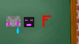 Monster School  Drawing Magic Challenge  Minecraft Animation [upl. by Tlok379]