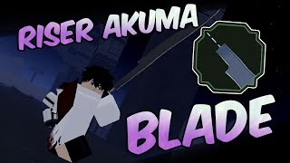 RISER AKUMA BLADE REVIEW  Shindo Life [upl. by Eitsym604]