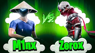 Zerox FF🇳🇵 Vs M1NX🇧🇩  Cleanest Fight Ever🍷1vs1 series 04 [upl. by Nashner]