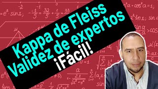 Válida un INSTRUMENTO por EXPERTOS Kappa de Fleiss usando el programa SPSS [upl. by Highams]