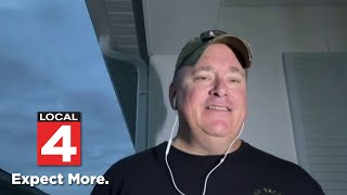 Michigan native family riding out Hurricane Milton in Florida [upl. by Ermey]