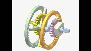 4gear planetary mechanism E [upl. by Rettig]